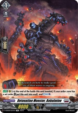 Detonation Monster, Bobalmine (D-SS08/022EN) - D-SS08: Stand Up Deckset "Orfist"