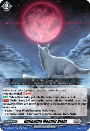 Hollowing Moonlit Night (D-SS08/017EN) - D-SS08: Stand Up Deckset "Orfist"
