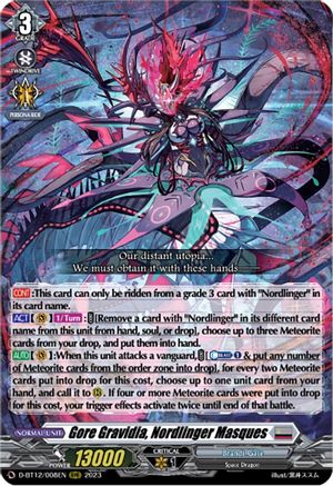 Gore Gravidia, Nordlinger Masques (D-BT12/008EN) - D-BT12: Evenfall Onslaught