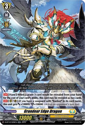 Grandeur Edge Dragon (D-BT12/028EN) - D-BT12: Evenfall Onslaught