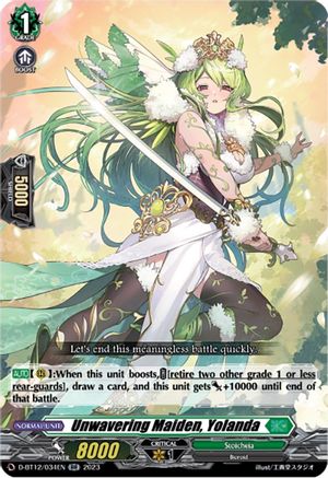 Unwavering Maiden, Yolanda (D-BT12/034EN) - D-BT12: Evenfall Onslaught