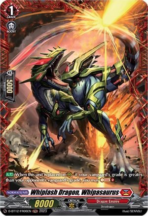 Whiplash Dragon, Whipasaurus (FR) (D-BT12/FR06EN) - D-BT12: Evenfall Onslaught