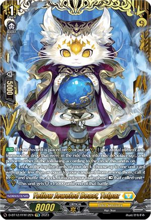 Yellow Jeweled Beast, Tolpaz (FFR) (D-BT12/FFR12EN) - Evenfall Onslaught