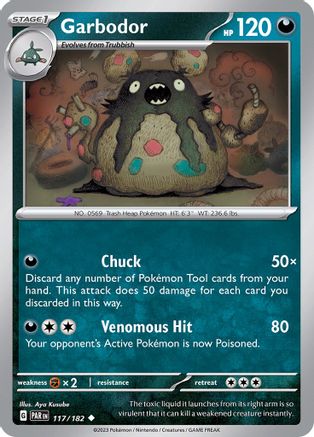 Garbodor 117/182 SV04 Paradox Rift - Uncommon
