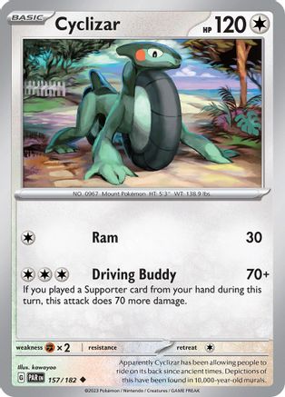 Cyclizar 157/182 - Reverse Holofoil SV04 Paradox Rift - Uncommon