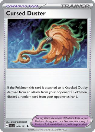 Cursed Duster 161/182 - Reverse Holofoil SV04 Paradox Rift - Uncommon