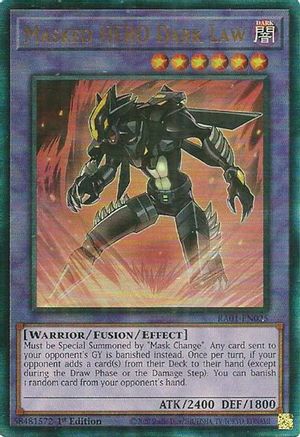 Masked HERO Dark Law (PUR) (RA01-EN025) - 25th Anniversary Rarity Collection 1st Edition