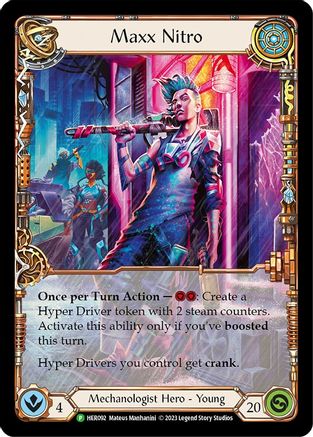 Maxx Nitro - HER092 (HER092) - Flesh and Blood: Promo Cards Cold Foil