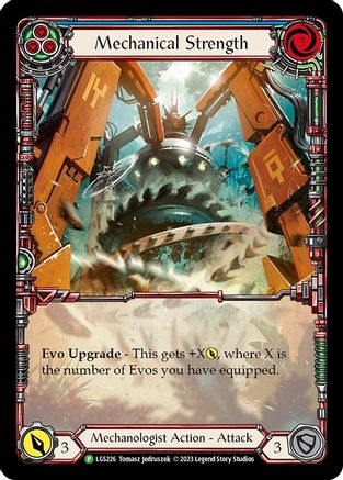 Mechanical Strength (Blue) - LGS226 (LGS226) - Flesh and Blood: Promo Cards Rainbow Foil