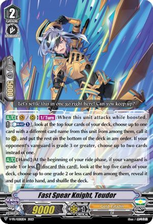 Fast Spear Knight, Teudor (V-PR/0282EN) - V Promo Cards