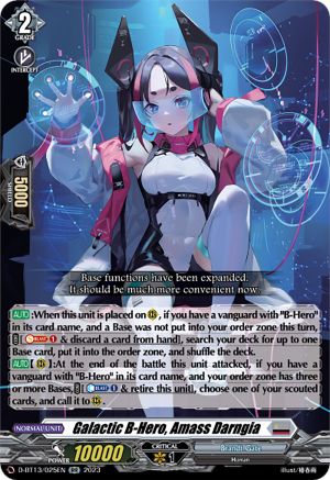 Galactic B-Hero, Amass Darngia (D-BT13/025EN) - D-BT13: Flight of Chakrabarthi