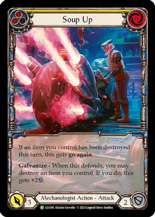 Soup Up (Yellow) - LGS196 (LGS196) - Flesh and Blood: Promo Cards Rainbow Foil