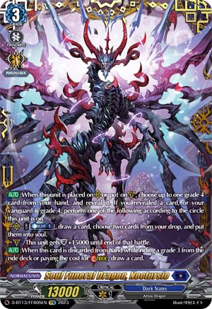 Soul Funeral Dragon, Noctursio (FFR) (D-BT13/FRR05EN) - D-BT13: Flight of Chakrabarthi