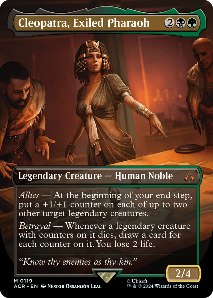 Cleopatra, Exiled Pharaoh (Borderless) (ACR-119) - Assassin's Creed