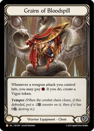 Grains of Bloodspill (HVY097) - Heavy Hitters Rainbow Foil