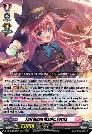 Full Moon Magic, Fortia (D-LBT04/008EN) - D-LBT04: Lyrical Monasterio ~Trick or Trick!~