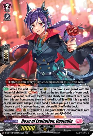 Rose of Exaltation, Custodia (D-LBT04/025EN) - D-LBT04: Lyrical Monasterio ~Trick or Trick!~