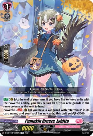 Pumpkin Breeze, Lybitta (D-LBT04/051EN) - D-LBT04: Lyrical Monasterio ~Trick or Trick!~