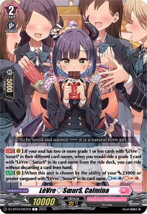 LeVreSoeurS, Calmina (D-LBT04/067EN) - D-LBT04: Lyrical Monasterio ~Trick or Trick!~