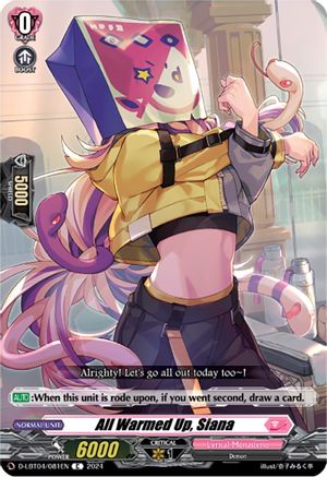 All Warmed Up, Siana (D-LBT04/081EN) - D-LBT04: Lyrical Monasterio ~Trick or Trick!~