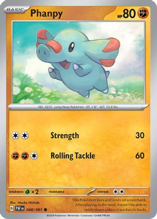 Phanpy 048/091 SV Paldean Fates - Common