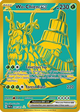 Wo-Chien ex 240/091 - Holofoil SV Paldean Fates - Hyper Rare