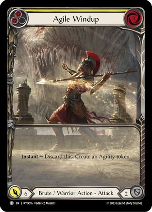 Agile Windup (Yellow) (KYO016) - Blitz Deck: Heavy Hitters - Kayo
