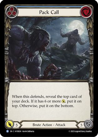 Pack Call (Blue) (KYO024) - Blitz Deck: Heavy Hitters - Kayo
