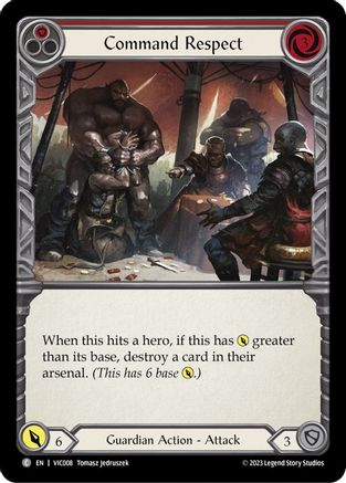 Command Respect (Red) (VIC008) - Blitz Deck: Heavy Hitters - Victor