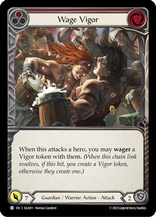 Wage Vigor (Red) (OLA011) - Blitz Deck: Heavy Hitters - Olympia