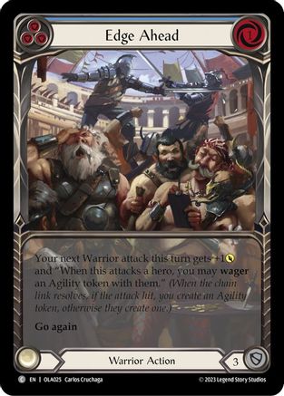 Edge Ahead (Blue) (OLA025) - Blitz Deck: Heavy Hitters - Olympia