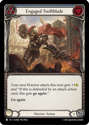 Engaged Swiftblade (Blue) (OLA026) - Blitz Deck: Heavy Hitters - Olympia