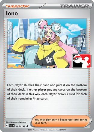 Iono 185/193 Prize Pack Series Cards - Uncommon