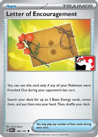 Letter of Encouragement 189/197 Prize Pack Series Cards - Uncommon