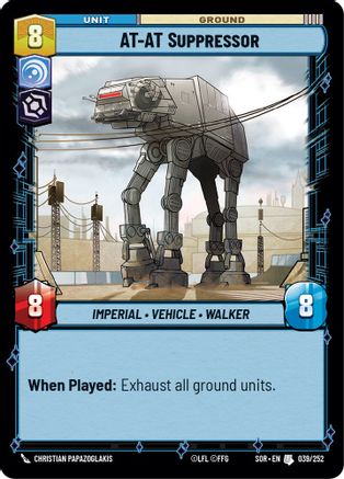 AT-AT Suppressor (039/252) - Spark of Rebellion Foil