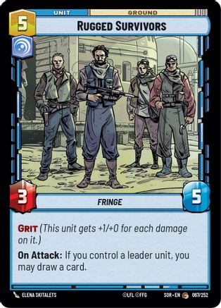 Rugged Survivors (067/252) - Spark of Rebellion Foil