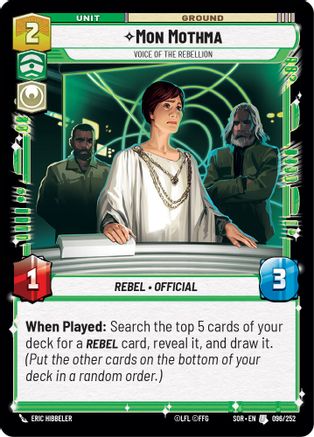 Mon Mothma - Voice of the Rebellion (096/252) - Spark of Rebellion