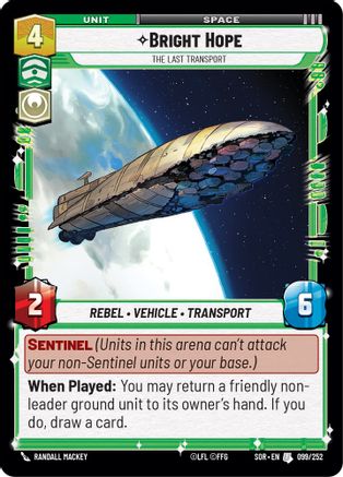Bright Hope - The Last Transport (099/252) - Spark of Rebellion Foil