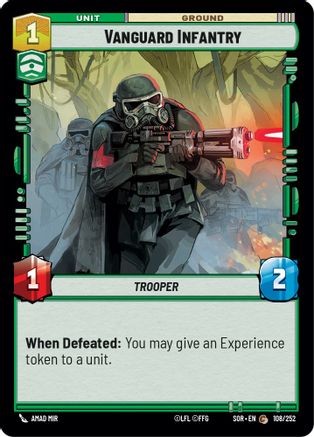 Vanguard Infantry (108/252) - Spark of Rebellion Foil