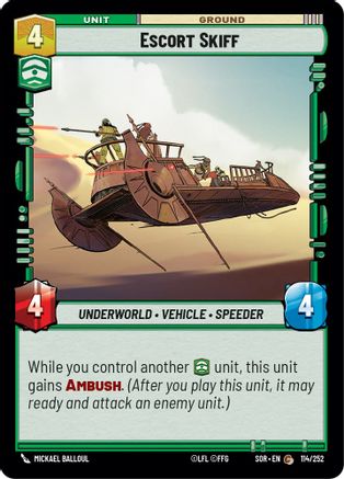 Escort Skiff (114/252) - Spark of Rebellion Foil