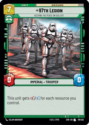 97th Legion - Keeping the Peace on Sullust (118/252) - Spark of Rebellion Foil