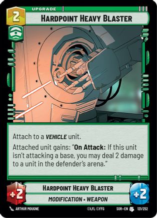 Hardpoint Heavy Blaster (121/252) - Spark of Rebellion Foil