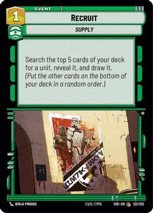 Recruit (123/252) - Spark of Rebellion Foil