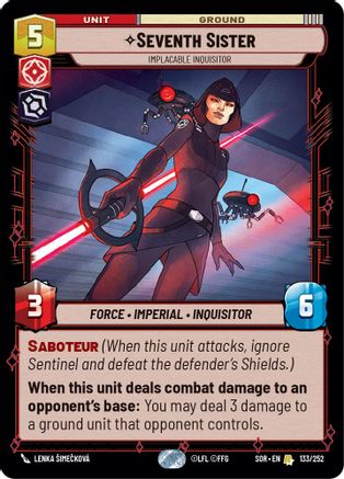 Seventh Sister - Implacable Inquisitor (133/252) - Spark of Rebellion Foil