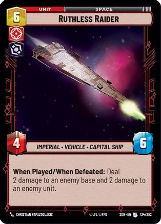Ruthless Raider (134/252) - Spark of Rebellion Foil