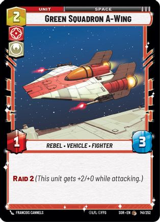 Green Squadron A-Wing (141/252) - Spark of Rebellion Foil