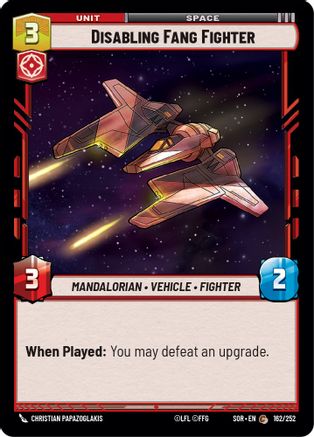 Disabling Fang Fighter (162/252) - Spark of Rebellion Foil