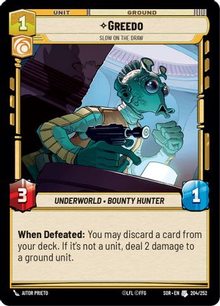 Greedo - Slow on the Draw (204/252) - Spark of Rebellion Foil