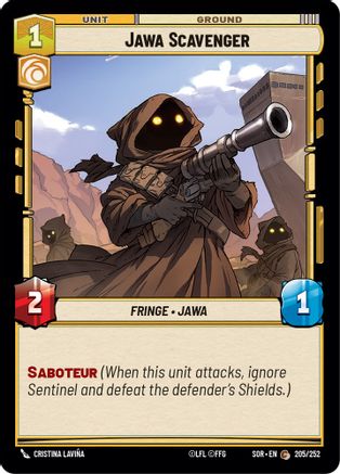 Jawa Scavenger (205/252) - Spark of Rebellion Foil