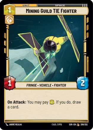Mining Guild TIE Fighter (206/252) - Spark of Rebellion Foil